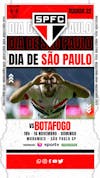 Flyer esportivo campeonato brasileiro 2024 dia de são paulo