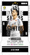 Flyer esportivo campeonato brasileiro série b 2024 dia de santos