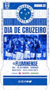 Flyer esportivo campeonato brasileiro 2024 dia de cruzeiro