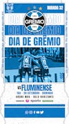 Flyer esportivo campeonato brasileiro 2024 dia de grêmio