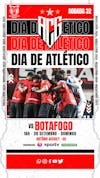 Flyer esportivo campeonato brasileiro 2024 dia de atlético go