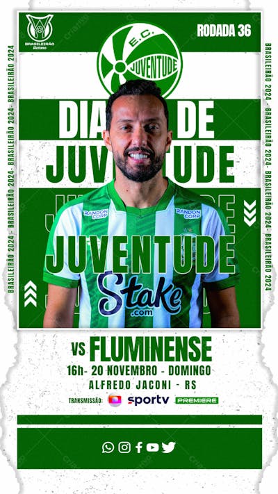 FLYER ESPORTIVO CAMPEONATO BRASILEIRO 2024 DIA DE JUVENTUDE