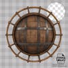 Wooden rustic circle 02