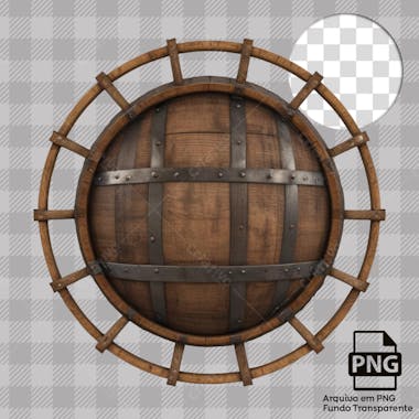 Circulo de madeira rustica png