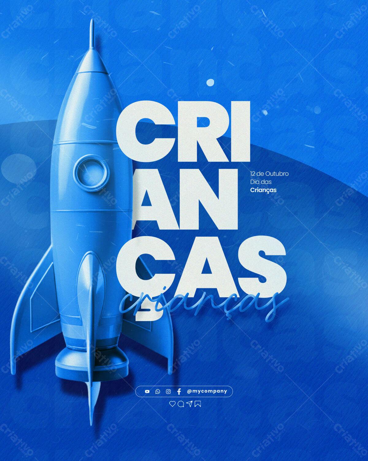 Flyer Dia das Crianças PSD Editável