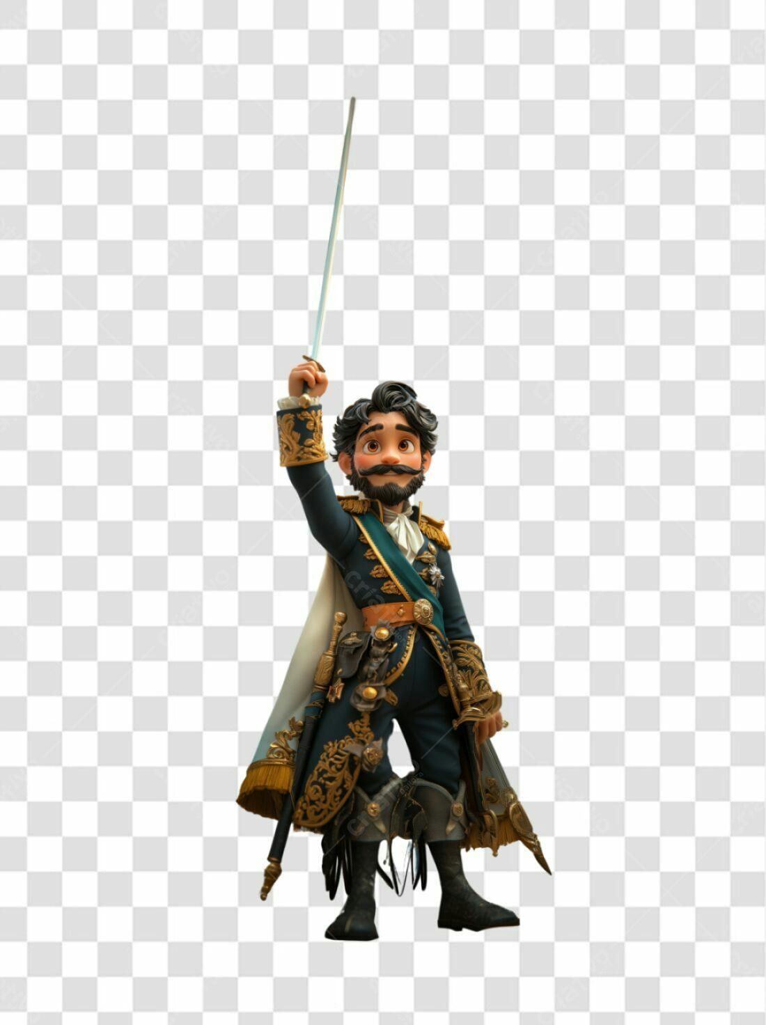 Icone General com Espada PNG com fundo transparente