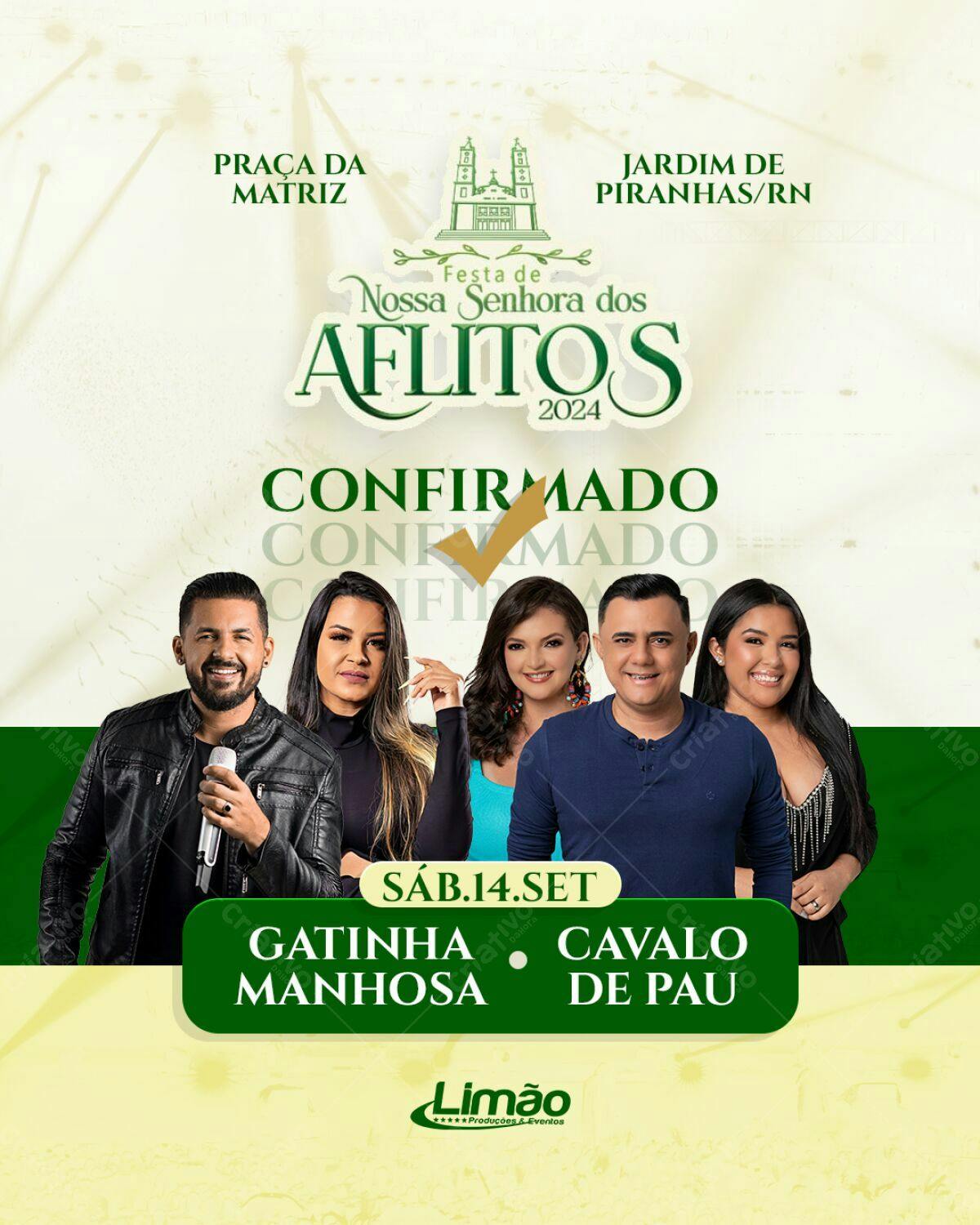 Flyer Festa Nossa Senhora dos Aflitos PSD Editável