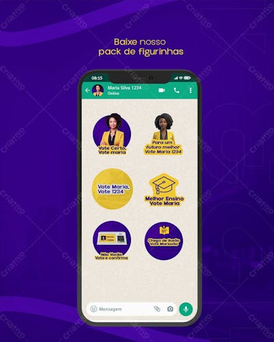 Baixe Nosso Pack De Figurinhas Psd Política