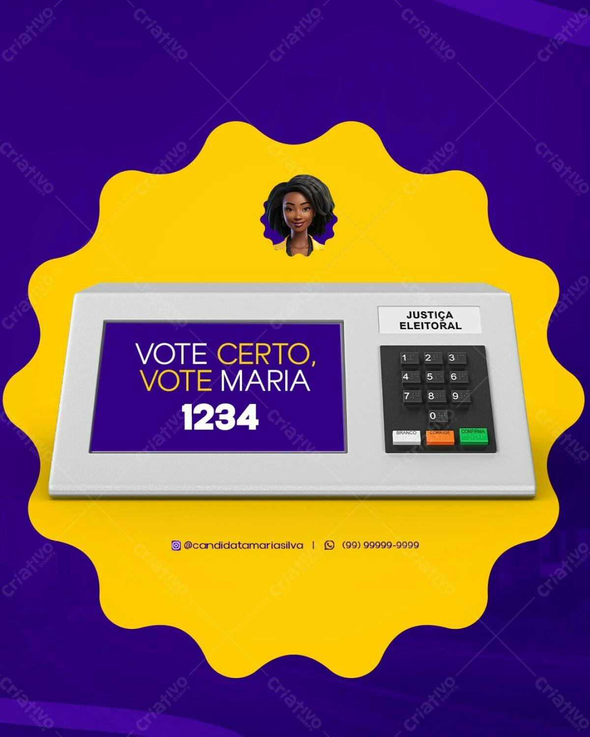 PSD para Campanha Política Eleitoral PSD Editável