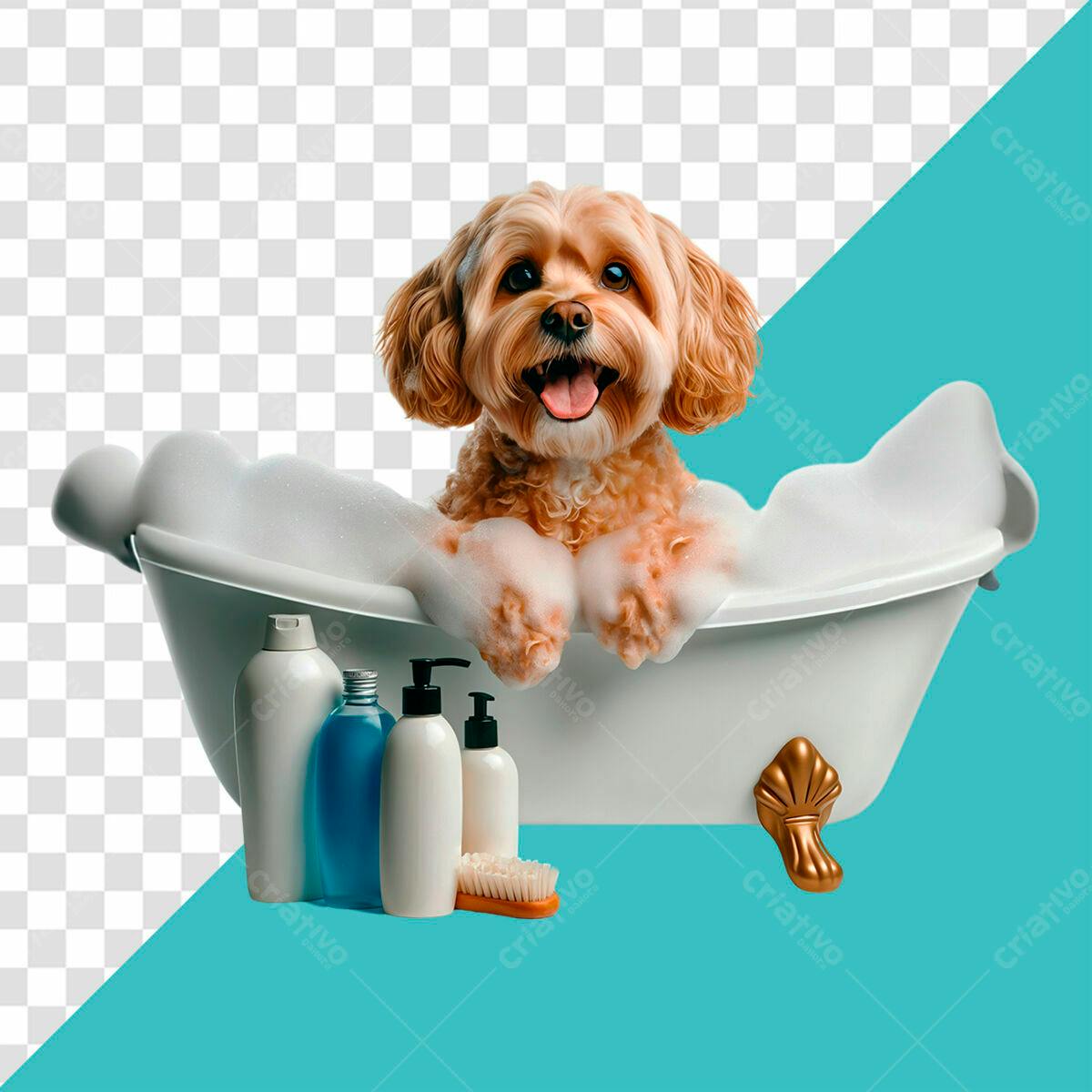 Banner Pet Shop Cachorro Banho PSD Editável