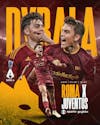 Futebol roma dybala campeonato italiano psd editável