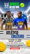 Flyer esportivo aposte no seu time clássico atlético vs cruzeiro