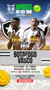 Flyer esportivo aposte no seu time clássico botafogo vs vasco