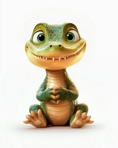 Bebê Jacaré Fofo Sorrindo
