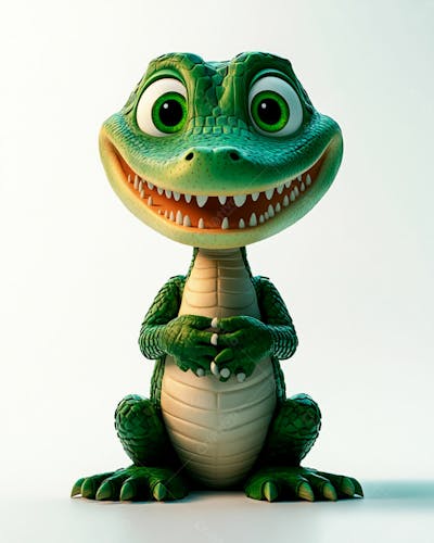 Bebê Jacaré Fofo Sorrindo