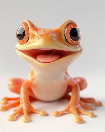 Sapo Fofo Em Formato 3D