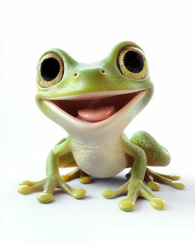Sapo Fofo Em Formato 3D
