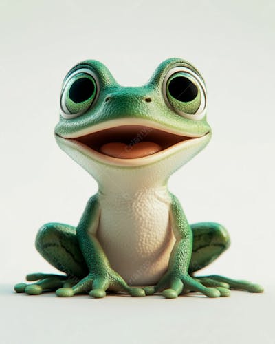 Sapo Fofo Em Formato 3D
