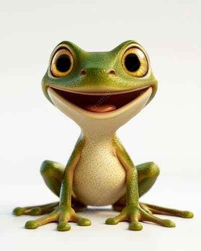 Sapo Fofo Em Formato 3D