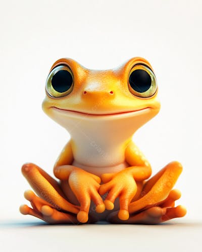Sapo Fofo Em Formato 3D