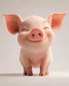 Image of a cute 3d piglet