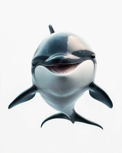 Imagem De Uma Baleia 3D Fofa