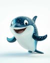 Image, of, cute, 3d, whale