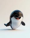 Cute 3d whale image