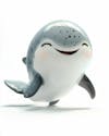 Cute 3d whale image