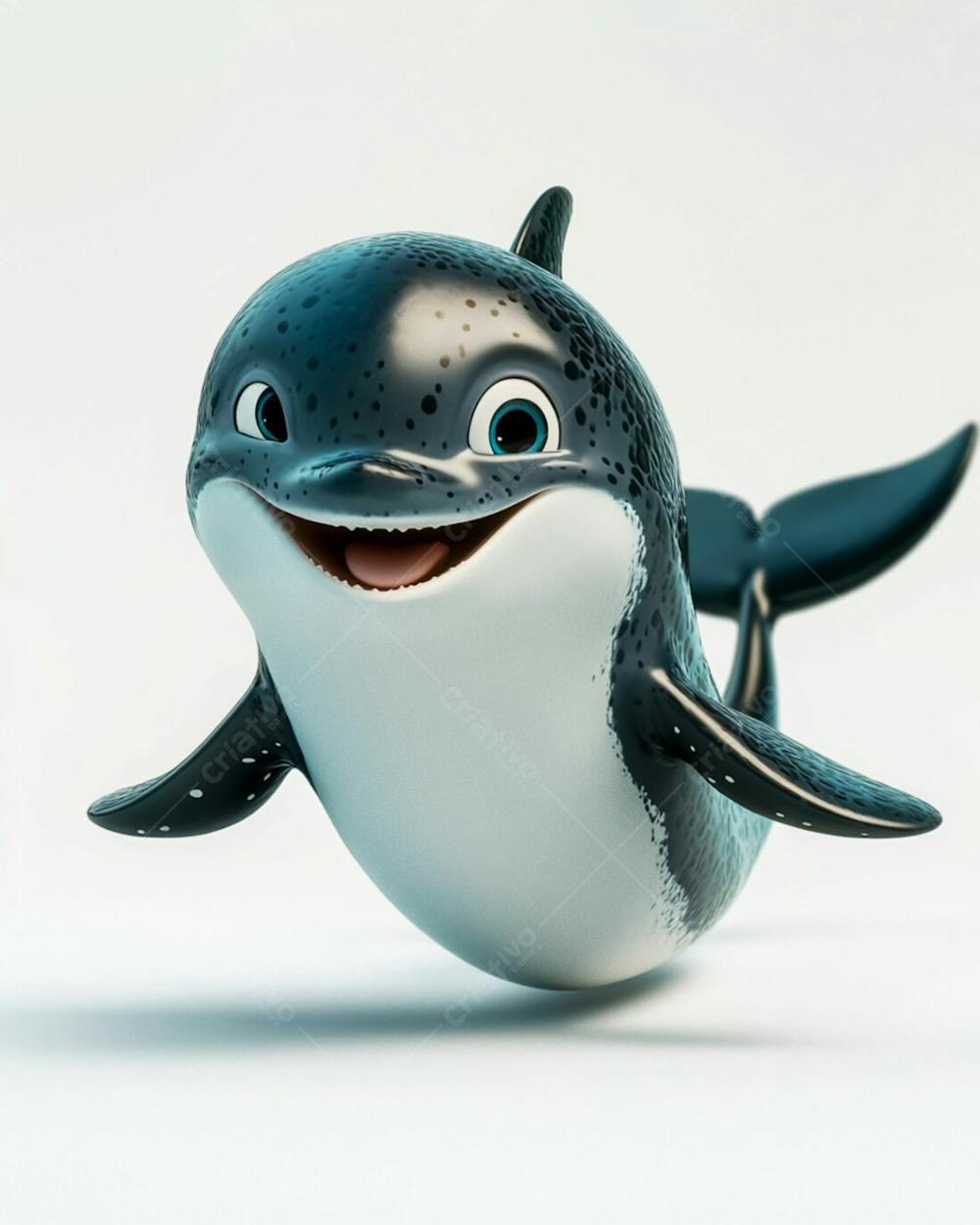 Imagem De Uma Baleia 3D Fofa