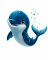 Image, of, a, cute, 3d, whale