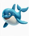 Image, of, a, cute, 3d, whale.