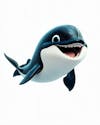 Cute 3d whale image