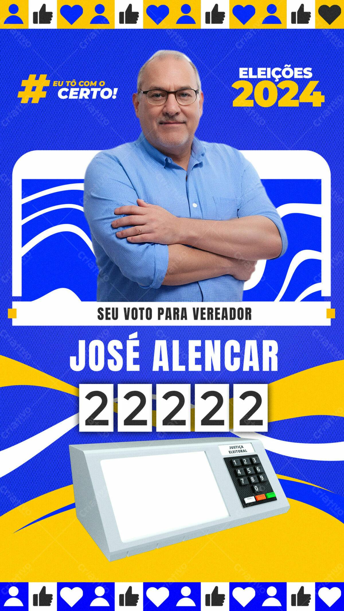 Flyer Eleições 2024 PSD Editável