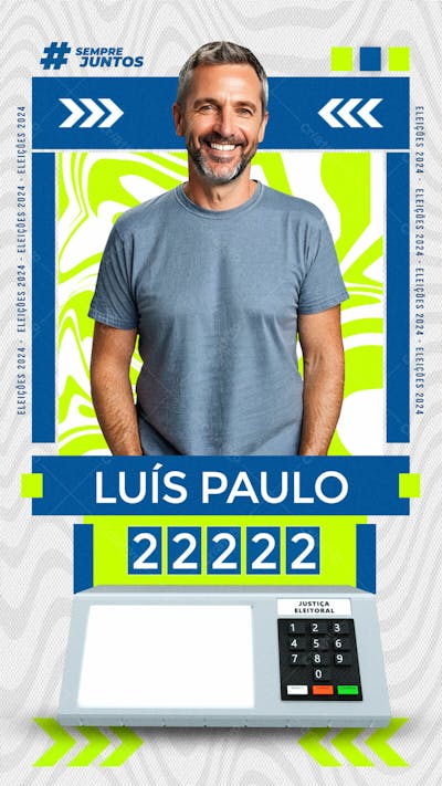ELEIÇÕES 2024 ESTAMOS JUNTOS VEREADOR REDES SOCIAIS