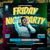 Editable psd social media night party flyer template