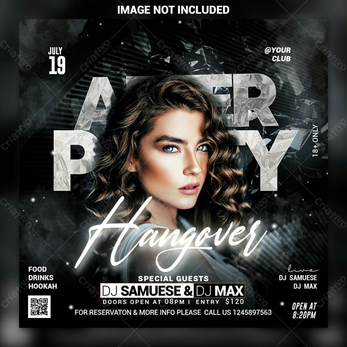 Flyer para Festa After Party PSD Editável