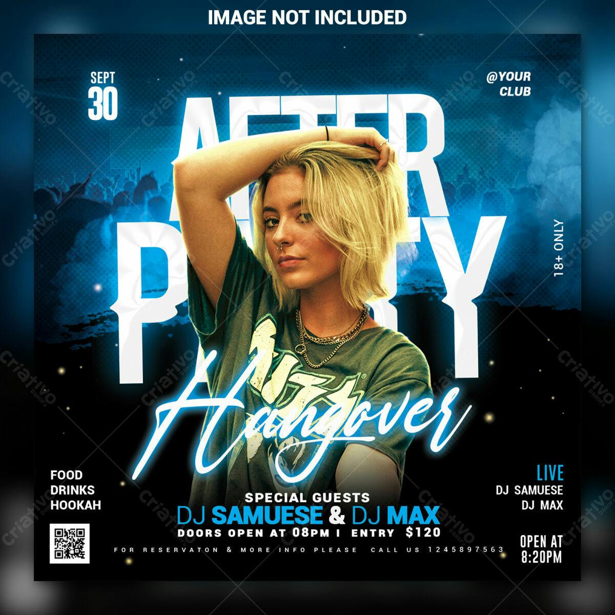 Flyer para Festa After Party PSD Editável