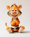 Image, of, a, 3d, tiger, with, a, happy, expression