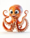 Image, of, a, 3d, octopus, with, big, eyes.