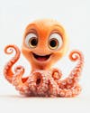 Image of a 3d octopus with big eyes