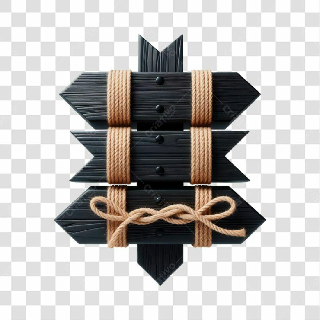 Icone de Placa de Madeira PNG com fundo transparente