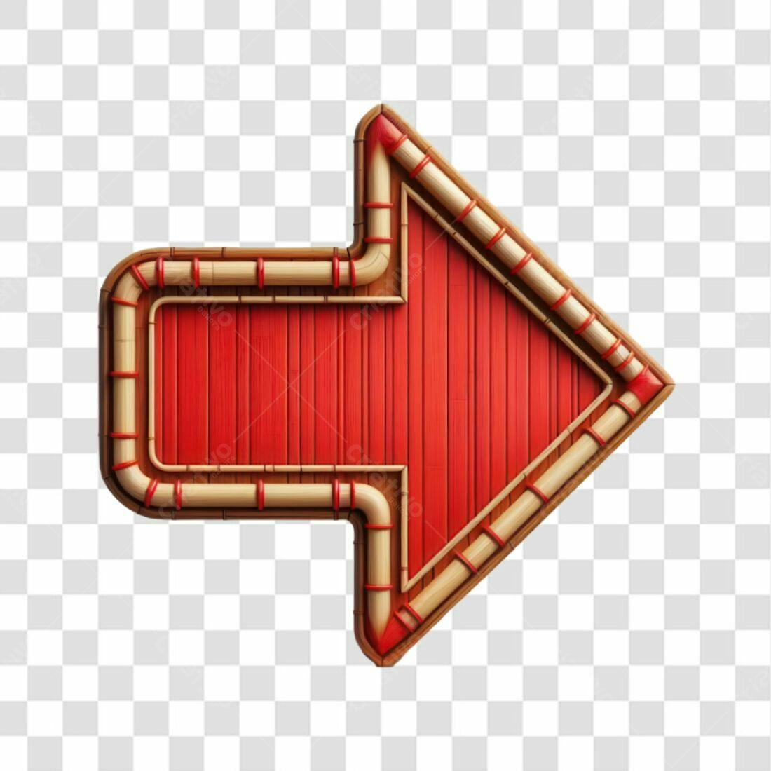 Icone Seta Vermelha e Bambu PNG com fundo transparente
