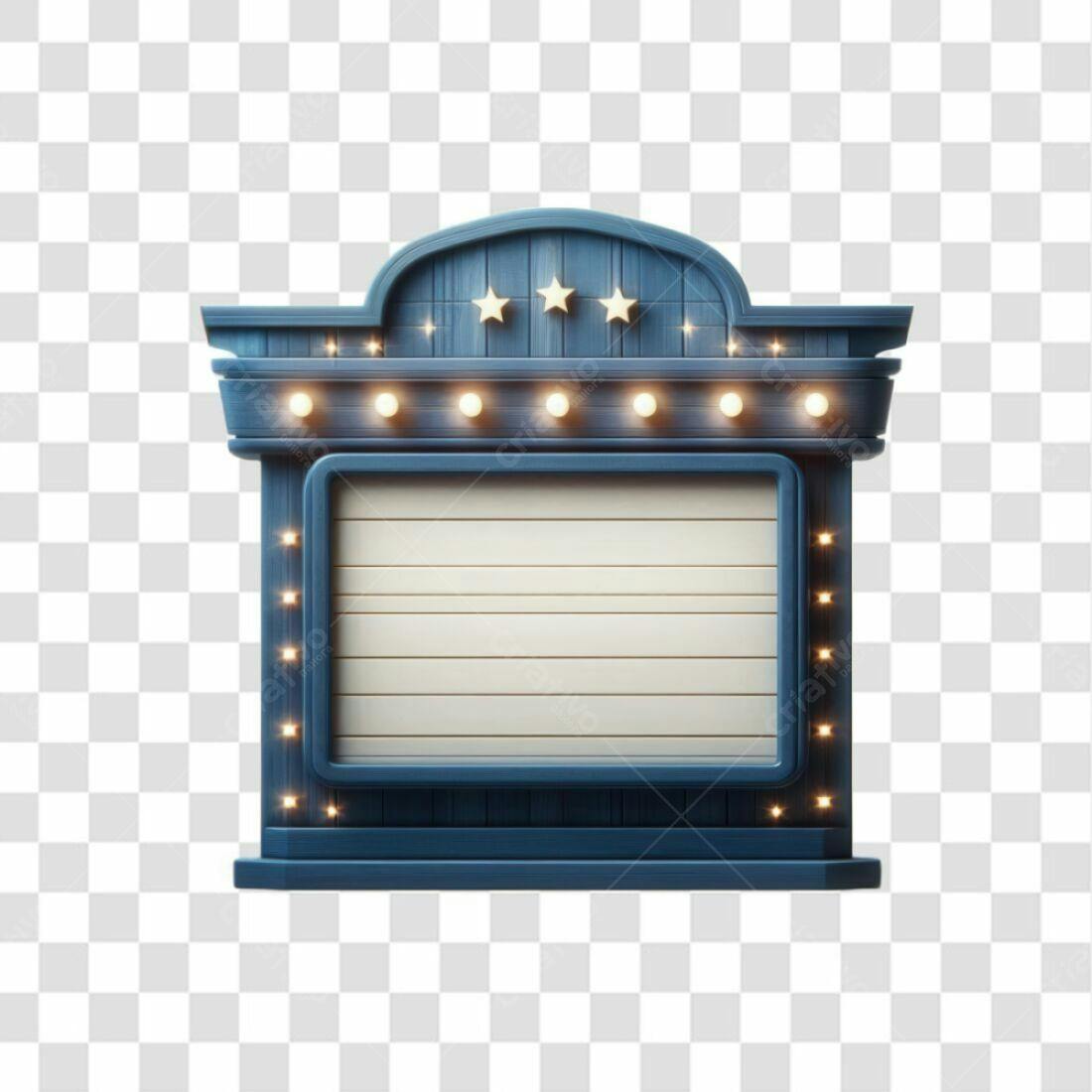 Painel de Cinema PNG com fundo transparente
