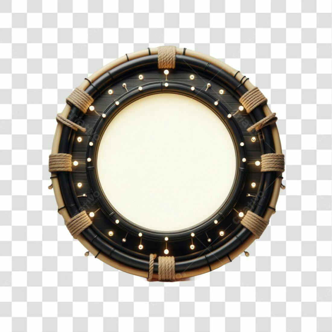 Moldura Circular PNG com fundo transparente