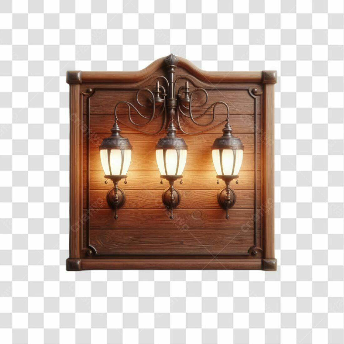 Icone Luminária Rustica PNG com fundo transparente