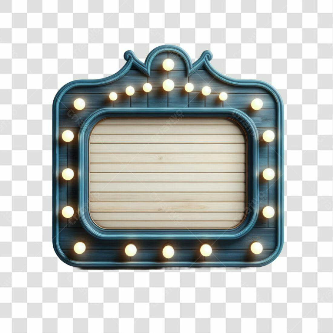 Quadro de Luz PNG com fundo transparente