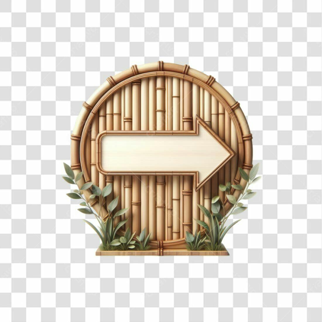 Icone Seta em Bambu PNG com fundo transparente