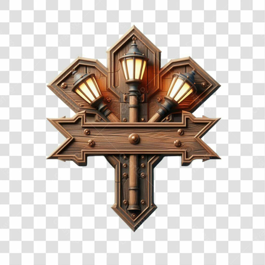 Icone Medieval Luzes PNG com fundo transparente