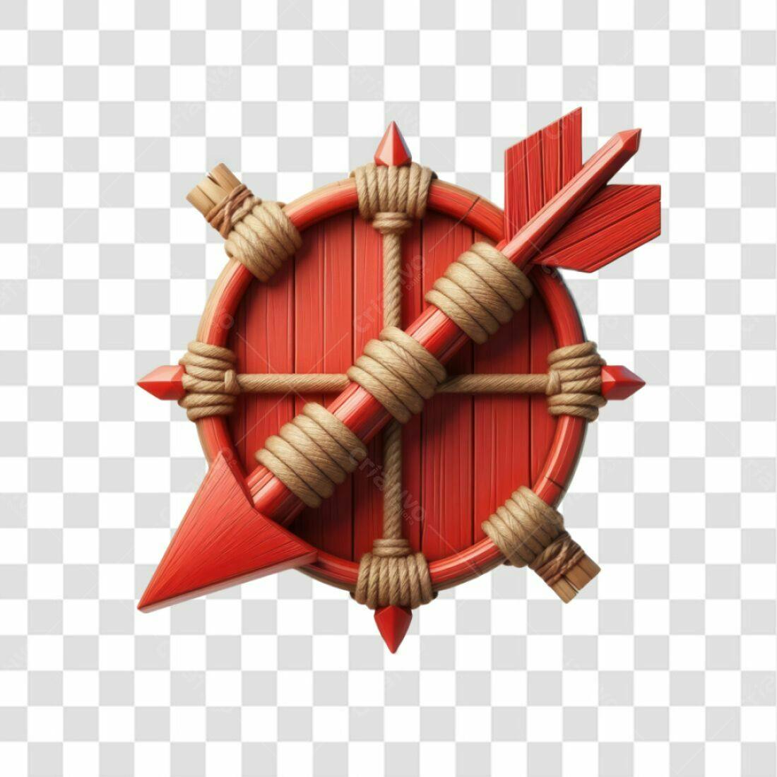 Ícone escudo com flecha PNG com fundo transparente